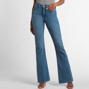 Express High Rise Flare Jean Medium Wash Size 10